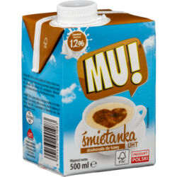 Śmietanka UHT 12% MU! 500ml Wart Milk