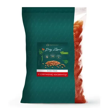 Bartolini Makaron z czerwonej soczewicy świderek nr 2 1kg
