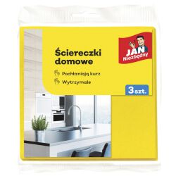 Jan Niezbędny Ściereczki domowe do kurzu  3 szt., mix kolorów