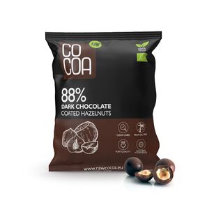 Orzechy Laskowe W Czekoladzie Ciemnej 88 % Bio 70 G - Cocoa [BIO]