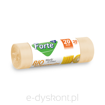 Forte+ Worki Na Śmieci Biokompostowalne 20L 20 Szt.