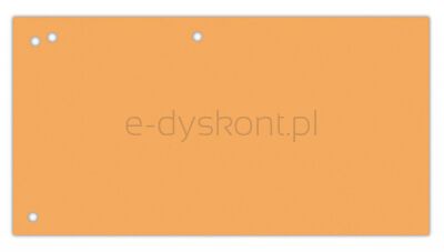 Office Products Przekładki karton, 1/3 A4, 240x105mm, 100szt., pomarańczowe 