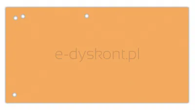 Office Products Przekładki karton, 1/3 A4, 240x105mm, 100szt., pomarańczowe 