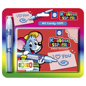 Knabber Esspapier mit Stift - chrupiące opłatki 25 g z pisakiem cukrowym 15 g