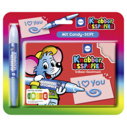 Knabber Esspapier mit Stift - chrupiące opłatki 25 g z pisakiem cukrowym 15 g