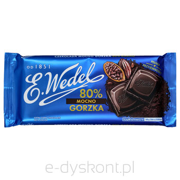 Wedel Czekolada Mocno Gorzka 80% 80G