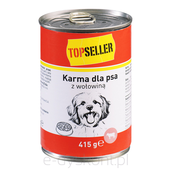 Topseller Karma Dla Psa Z Wołowiną 415G