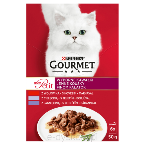 Gourmet Karma Dla Kota Mon Petit Mix Mięsny (6X50G)