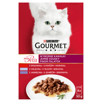 Gourmet Karma Dla Kota Mon Petit Mix Mięsny (6X50G)