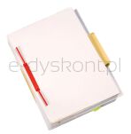 Office Products Klipsy Archiwizacyjne D-Clip, Grubość Pliku Max. 8Cm, Czerwony  - 2