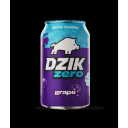 Dzik Zero Grape 330 Ml - Napój Gazowany SK