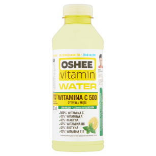 Oshee Vitamin Water Napój Niegazowany Cytryna-Mięta 555 Ml 