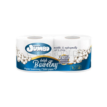 Słonik Jumbo Papier Toaletowy Bawełna 2Rolki 3W