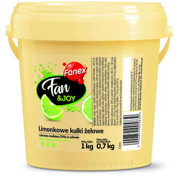 Fanex FanJoy Limonkowe Kulki Żelowe 1 Kg/0,7 Kg