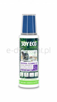 Zestaw 2W1 Do Czyszczenia Ekranów Soyeco, Eco, Środek Czyszczący 100 Ml + Mikrofibra 20X20
