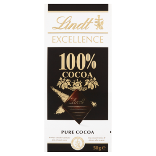 Lindt Excellence 100 % Cocoa Tabliczka Kakaowa 50 G