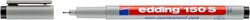 Edding Marker zmywalny e-150 S  0,3mm, czarny [BIURO]
