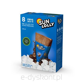 Sun lolly lody wodne do zamrażania w domu cola 480 ml