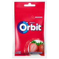 Orbit Strawberry Guma Do Żucia Bez Cukru 29 G (21 Drażetek)