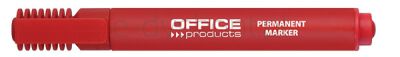 Office Products Marker permanentny ścięty, 1-5mm (linia), czerwony [BIURO]