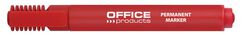 Office Products Marker permanentny ścięty, 1-5mm (linia), czerwony [BIURO]