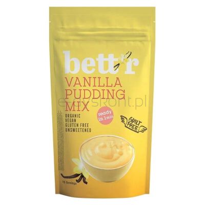 Bettr Budyń waniliowy niesłodzony wegański bezglutenowy BIO 150 g