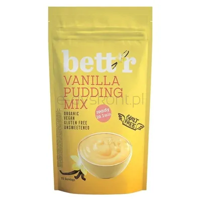 Budyń Waniliowy Niesłodzony Wegański Bezglutenowy Bio 150 G