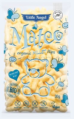 Little Angel Mateo Chrupki Kukurydziano-Jaglane Mateo Od 7 Miesiąca Bezgl. Bio 30 G