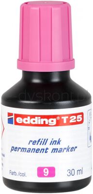 Edding Tusz Do Uzupełniania Markerów Permanentnych E-T 25 Różowy 