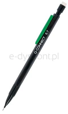 Q-Connect Ołówek Automatyczny 0,7Mm, Czarny, Gratis - Grafity 