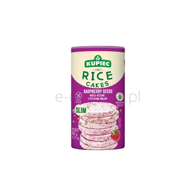Kupiec Wafle ryżowe z suszonymi pestkami maliny 90g