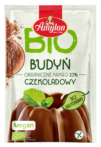 Budyń O Smaku Czekoladowym Bezglutenowy Bio 40 G - Amylon [BIO]