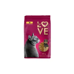 My Love Pełnoporcjowa sucha karma dla dorosłych kotów z kurczakiem 300 g
