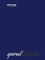 Office Products Kołonotatnik A5, w linie, 80 kart., 70gsm, granatowy