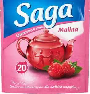 Saga Herbata Malina 34 G (20 Torebek) 