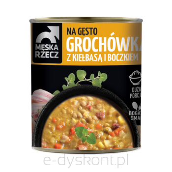 Męska Rzecz Na Gęsto Grochówka Z Kiełbasą I Boczkiem 840G 