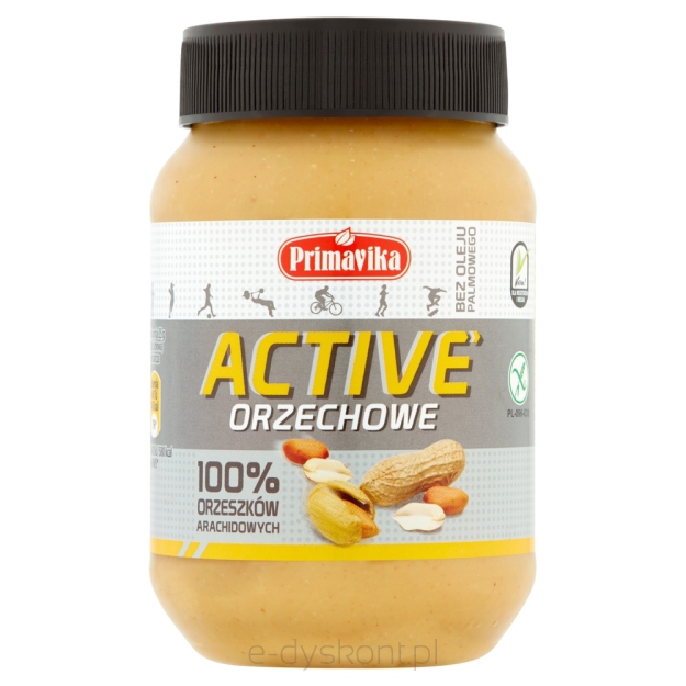 Primavika Active Orzechowe 100% Orzeszków Arachidowych 470 G