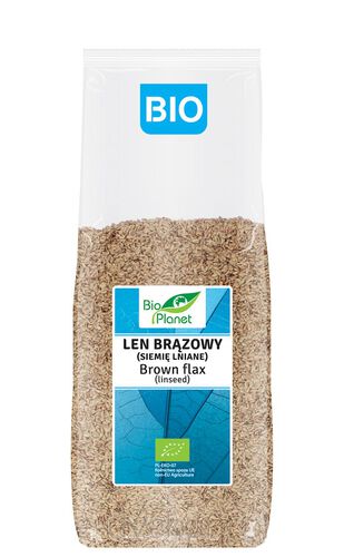 Len Brązowy (Siemię Lniane) Bio 1 Kg - Bio Planet [BIO]