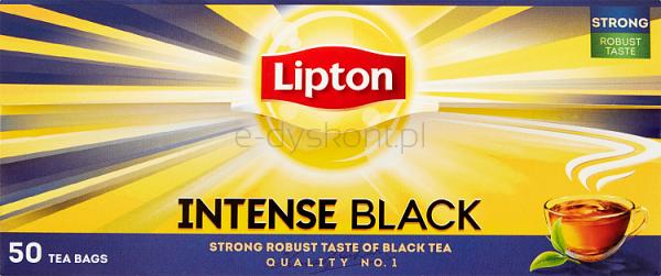 Lipton Herbata Czarna Intense Black 50 Torebek