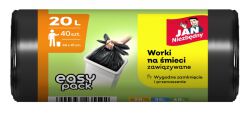 Jan Niezbędny Worki na śmieci HD Easy-Pack, 20l, 40szt., czarne