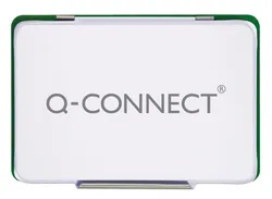Q-Connect Poduszka do stempli z tuszem, 110x70mm, metalowa, zielona