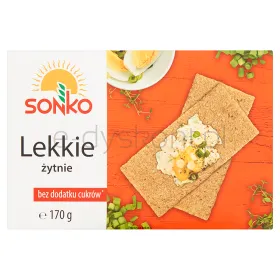 Sonko Lekkie Żytnie. Pieczywo Chrupkie 170 G.