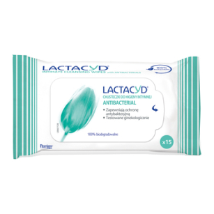 LACTACYD Antibacterial chusteczki do higieny intymnej 15szt