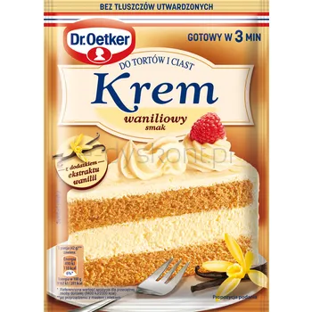 Dr.Oetker Krem do tortów i ciast smak waniliowy 105 g