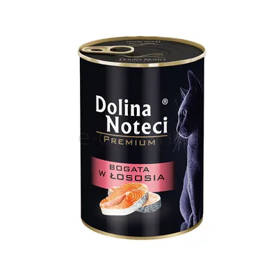 Dolina Noteci Mokra karma Junior dla kota puszka łosoś 400g