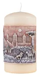 Świeca słupek DONAU HOME Africa Travel, 80x150mm, kremowy - 2