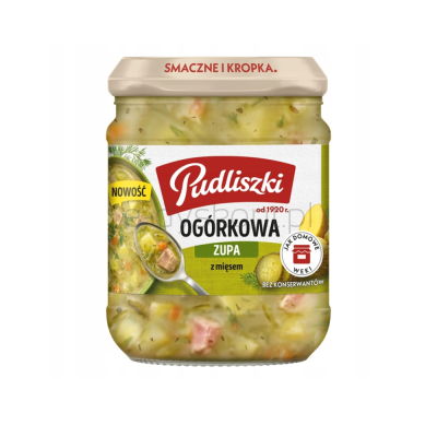 Pudliszki Zupa ogórkowa z mięsem 440g
