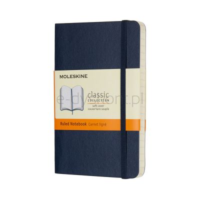 Moleskine Notes P (9x14cm) w linie, miękka oprawa, sapphire blue, 192 strony, niebieski