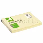 Q-Connect Bloczek Samoprzylepny, 102X76Mm, 1X100 Kart., Jasnożółty  - 3