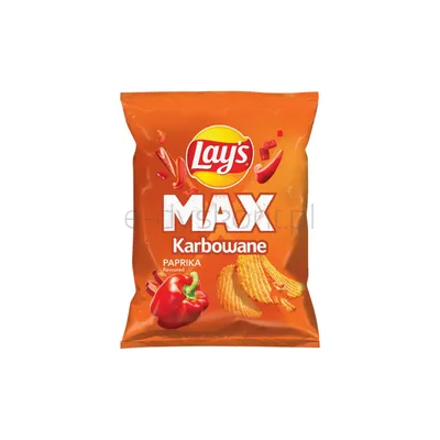 Lay's MAX Karbowane Chipsy o smaku paprykowym 40g